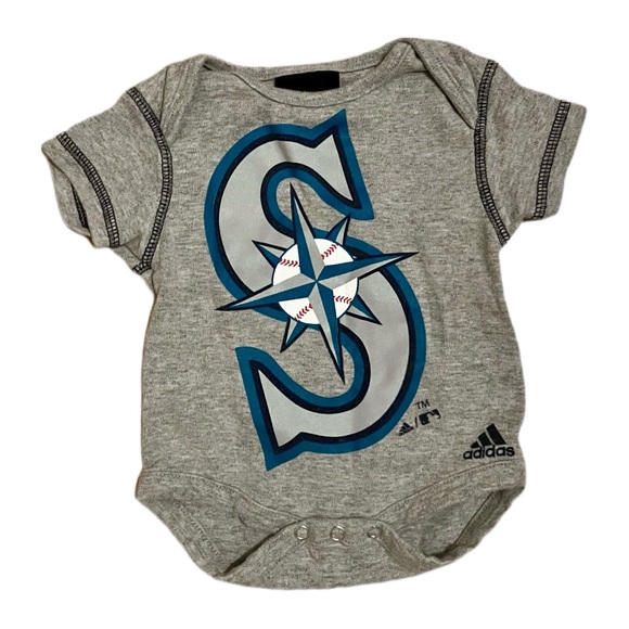 Adidas Seattle Mariners Logo Onesie Short Sleeve - Picture 1 of 6